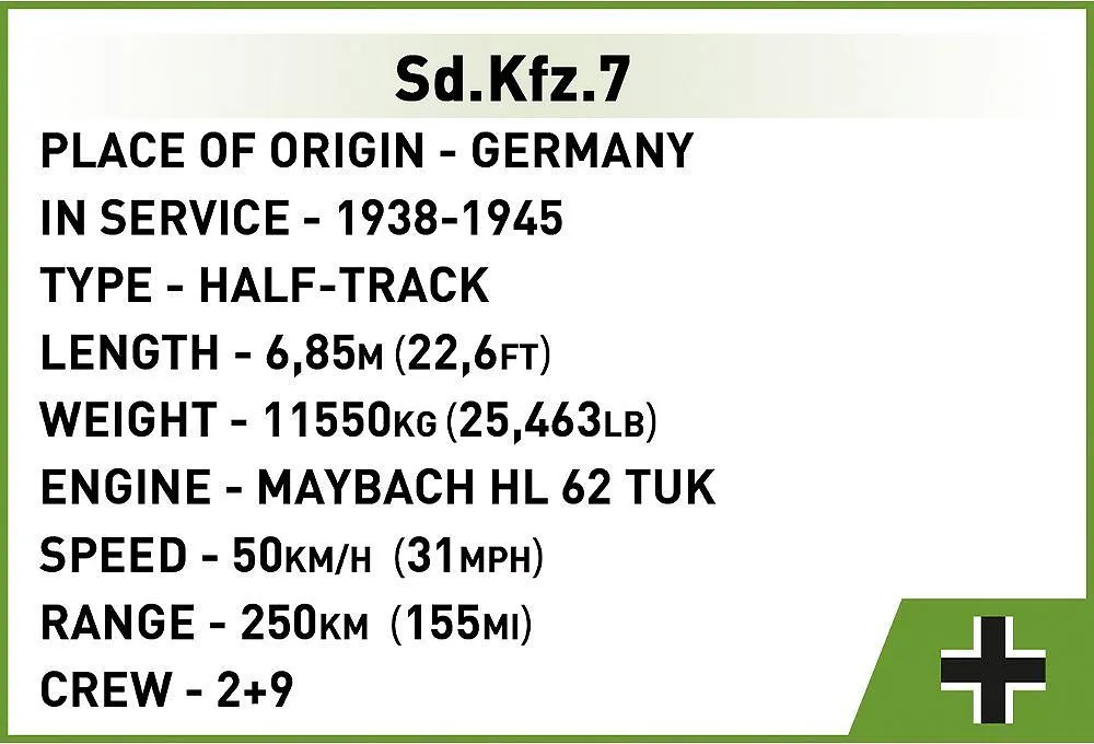 COBI 2275 Sd.Kfz. 7 Half-Track