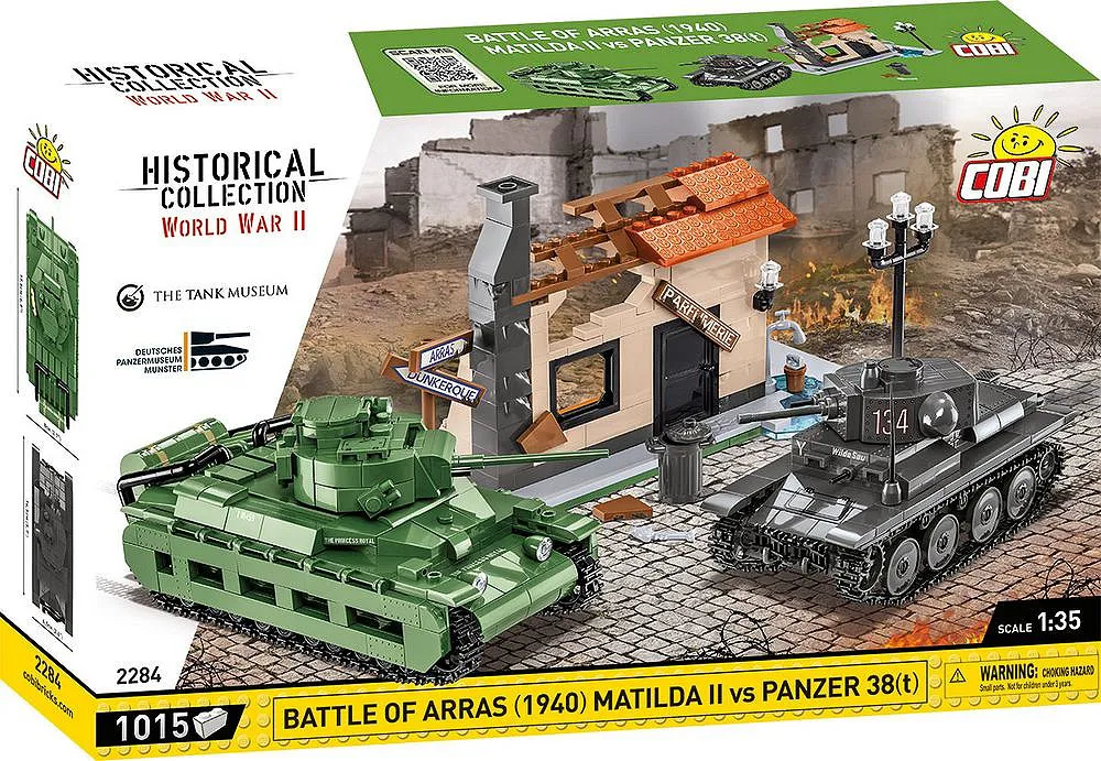 COBI 2284 Battle of Arras 1940 Matilda II vs Panzer 38(t)