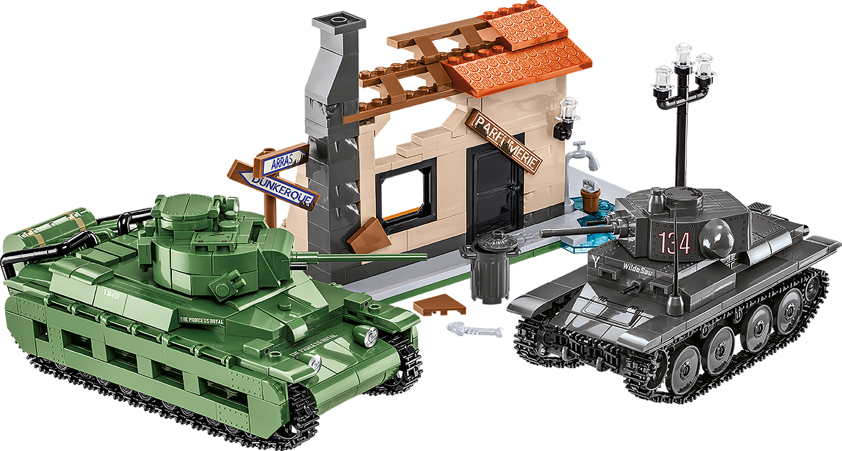 COBI 2284 Battle of Arras 1940 Matilda II vs Panzer 38(t)