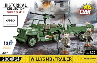COBI 2297 Willys MB &amp; Trailer