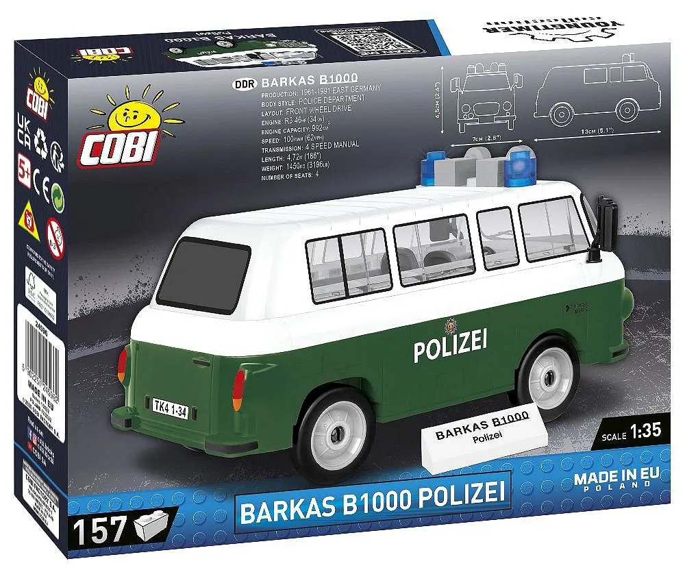 COBI 24596 Barkas B1000 Polizei