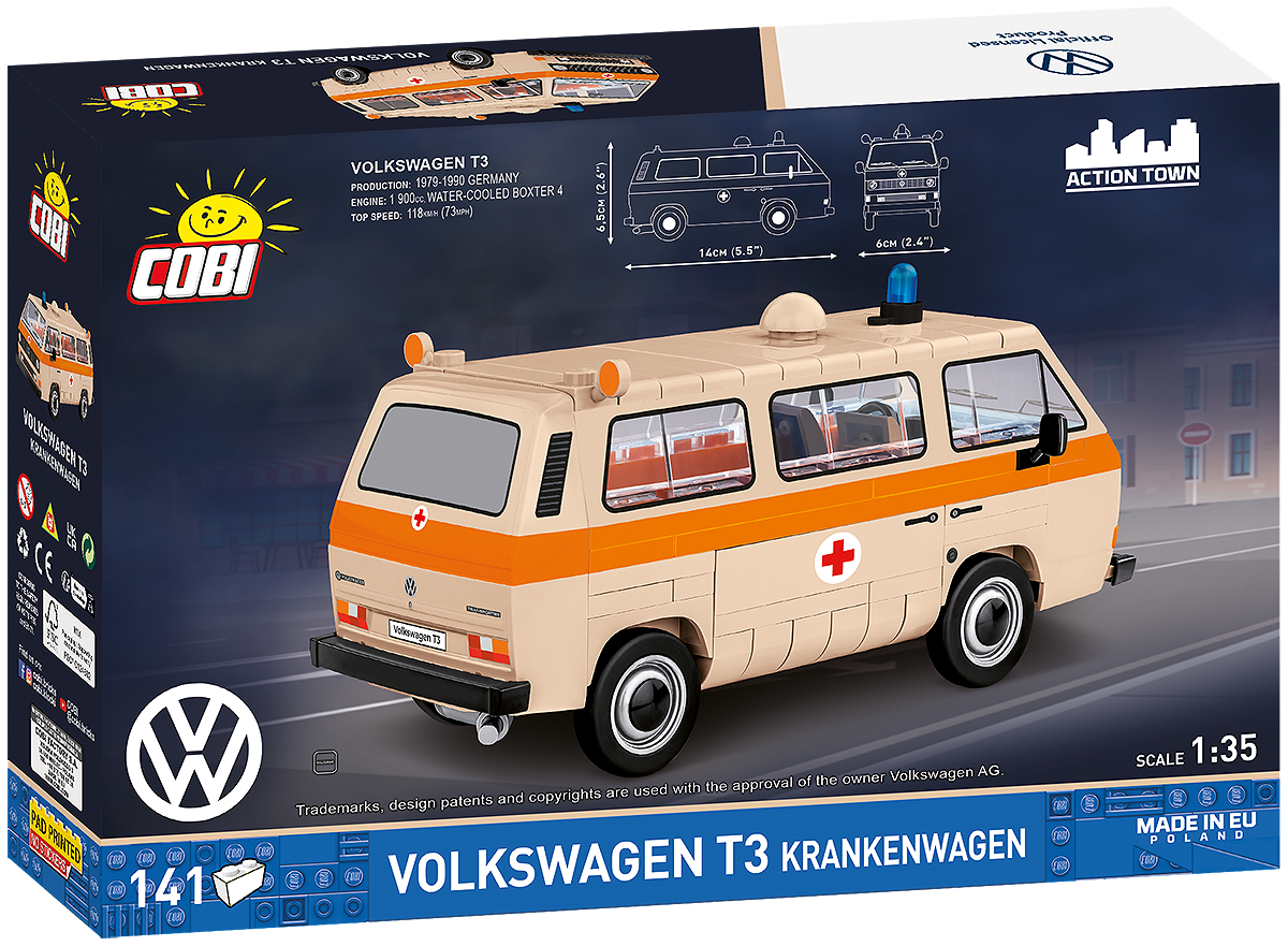 COBI 24636 Volkswagen T3 Krankenwagen