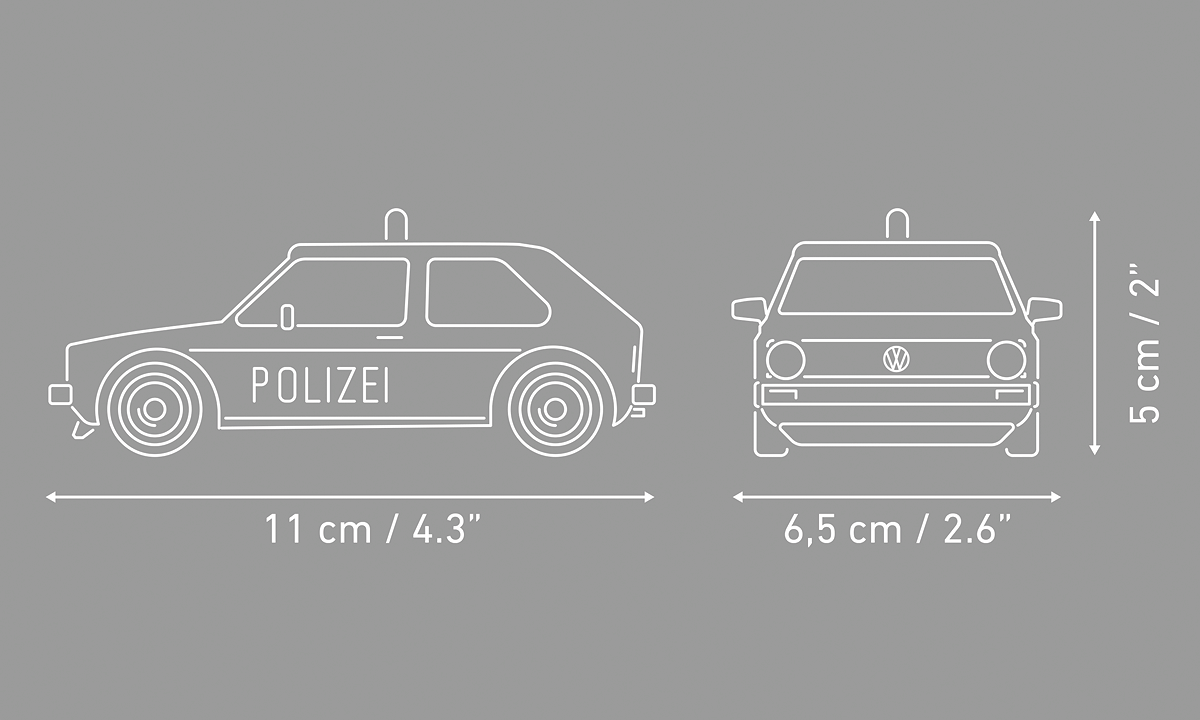 COBI 24642 Volkswagen Golf (1974) Polizei