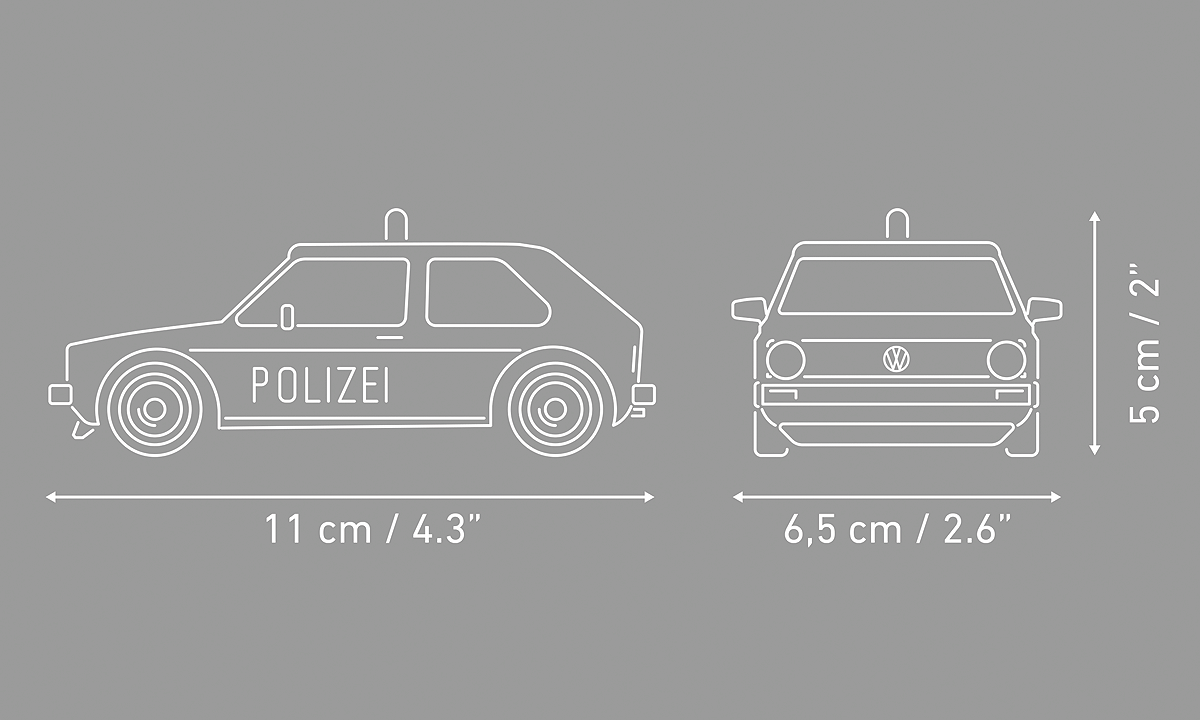 COBI 24642 Volkswagen Golf (1974) Polizei