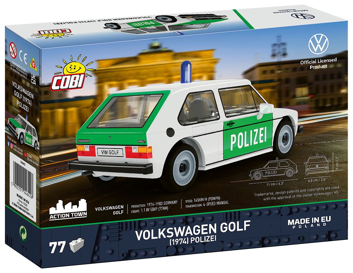COBI 24642 Volkswagen Golf (1974) Polizei