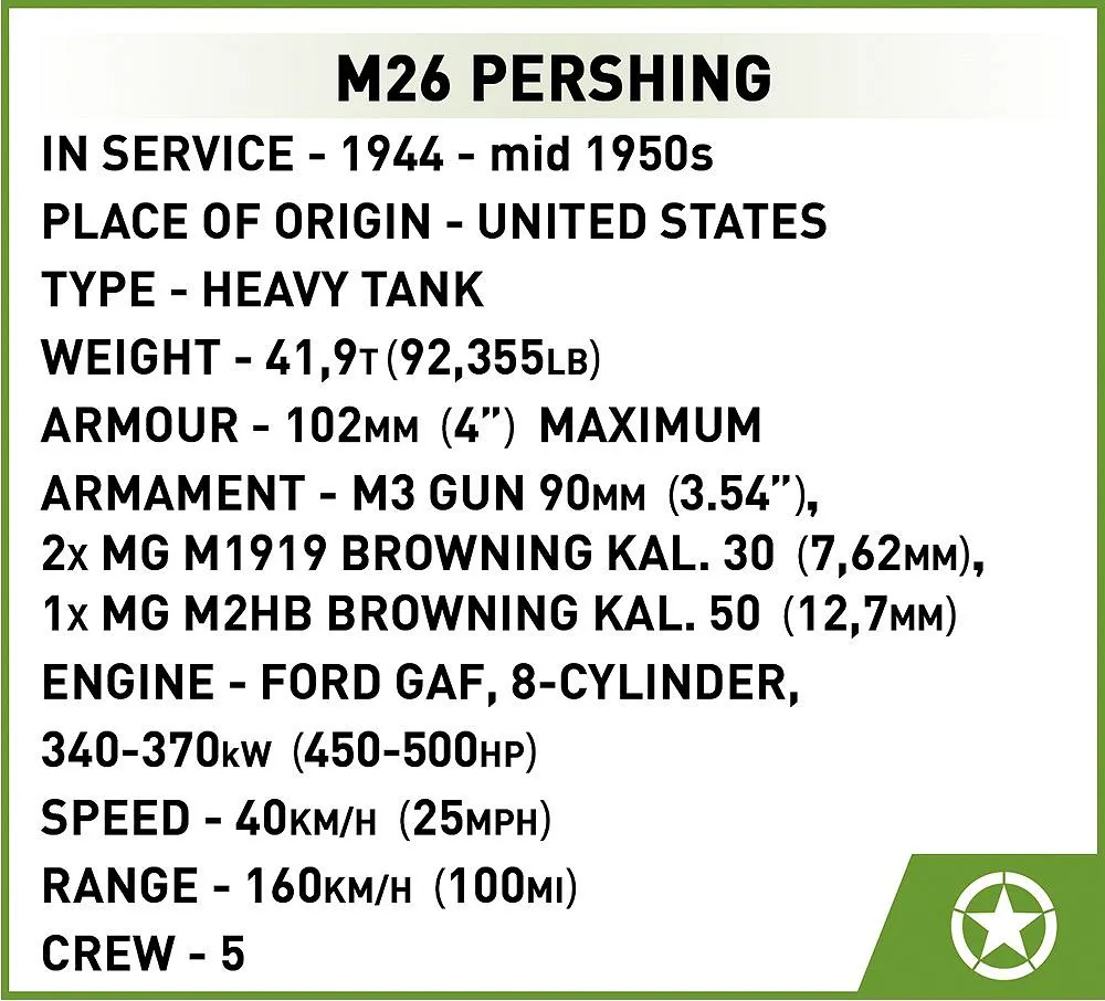 COBI 2564 M26 Pershing T26E3