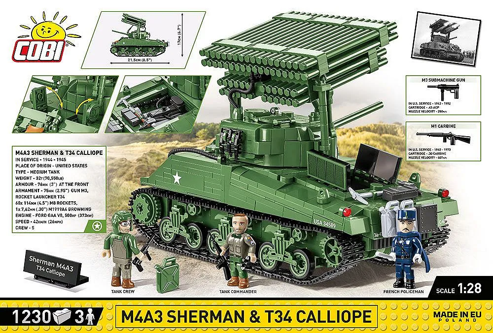 COBI 2569 M4A3 Sherman & T34 Calliope - Executive Editon