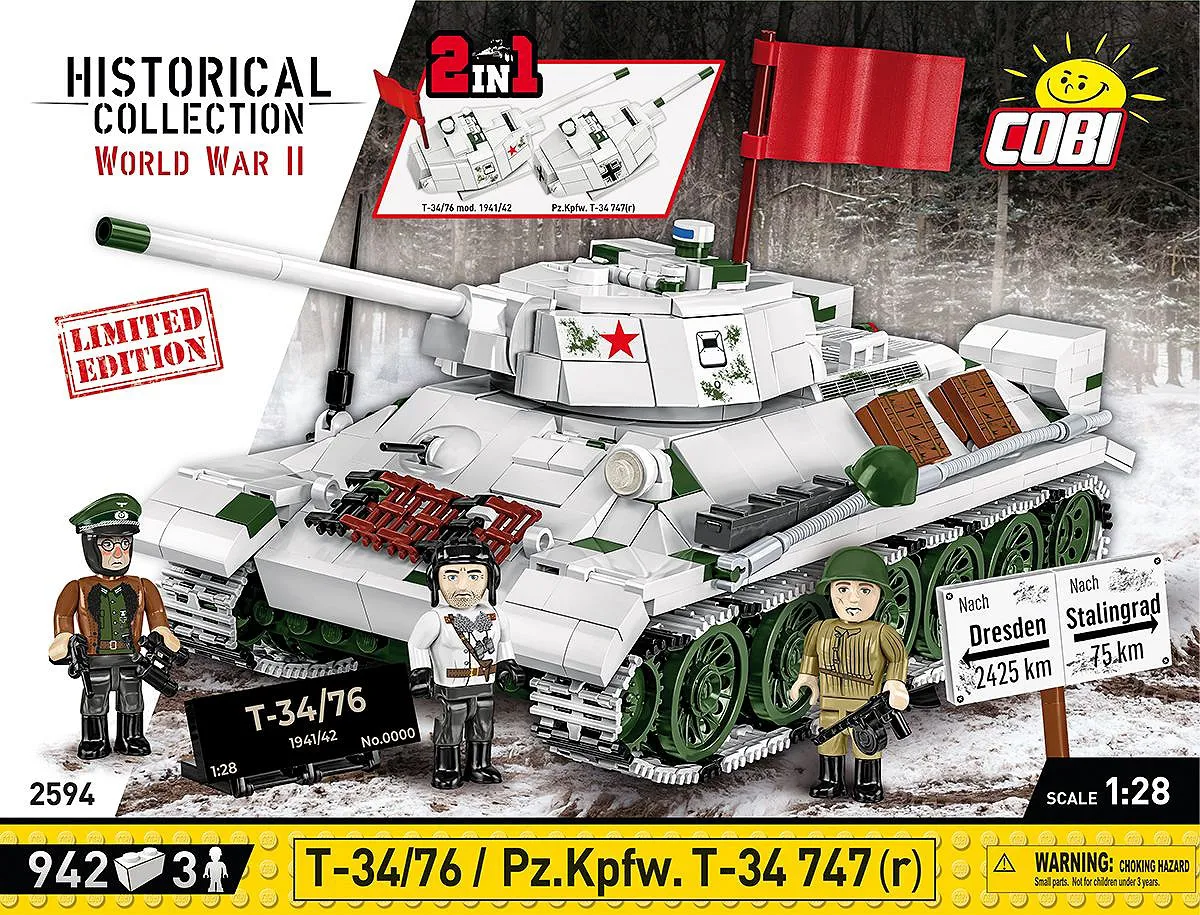 COBI 2594 T-34/76 / Pz.Kpfw. T-34 747 (r) - Limited Edition