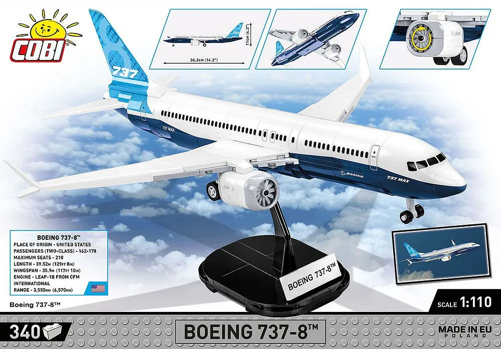 COBI 26608 Boeing 737-8