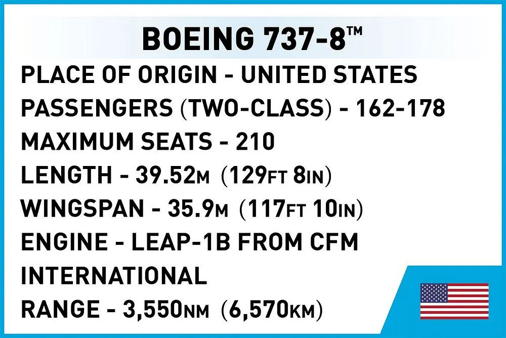 COBI 26608 Boeing 737-8
