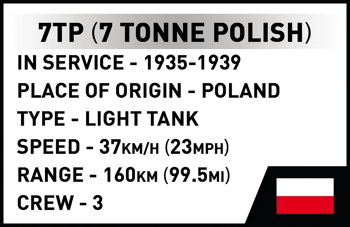 COBI 2661 Light Tank 7TP