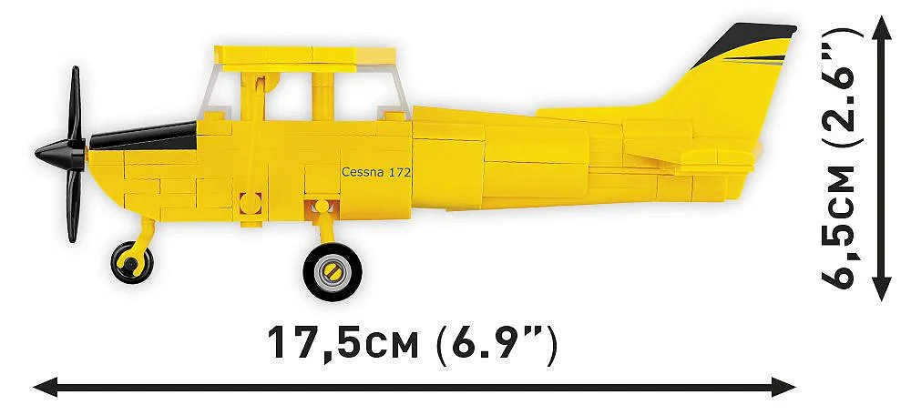 COBI 26621 Cessna 172 Skyhawk-Yellow