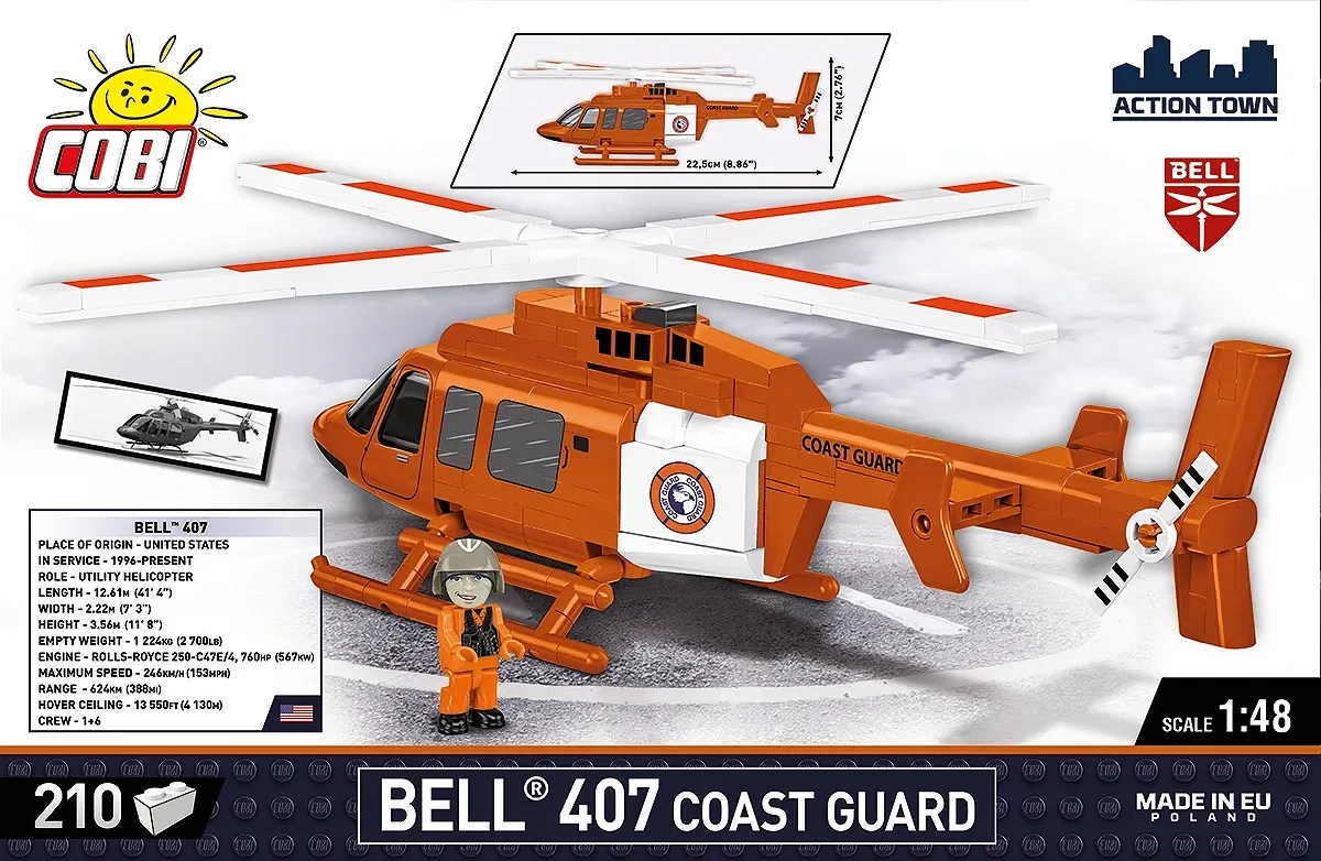 COBI 26627 Bell 407 Coast Guard