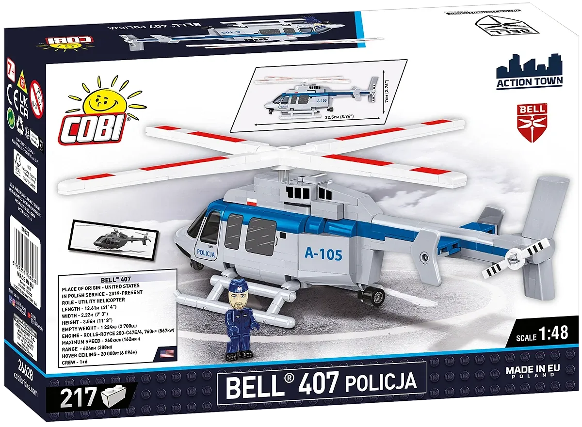 COBI 26628 Bell 407 Policja