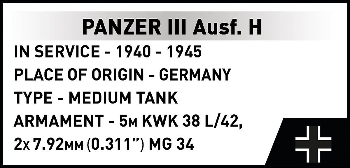 COBI 2672 Panzer III Ausf.H