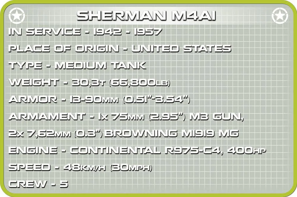 COBI 2708 Sherman M4A1