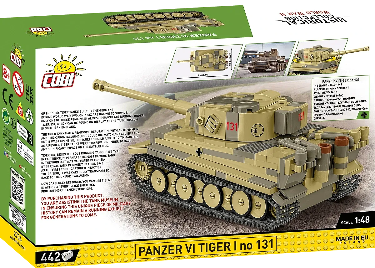 COBI 2734 Panzer VI Tiger I no 131