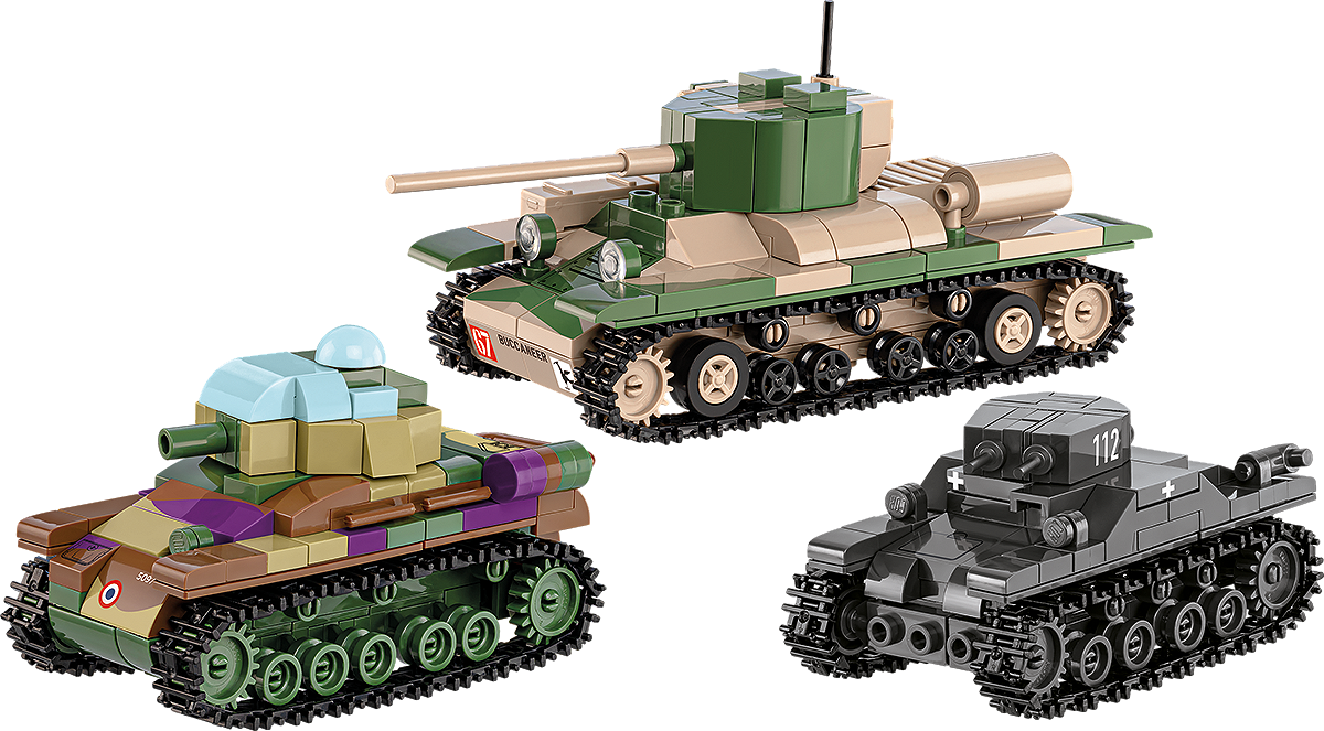 COBI 2740 Renault R35 - Valentine IX - Panzer I