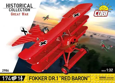 COBI 2986 Fokker Dr.1 Red Baron