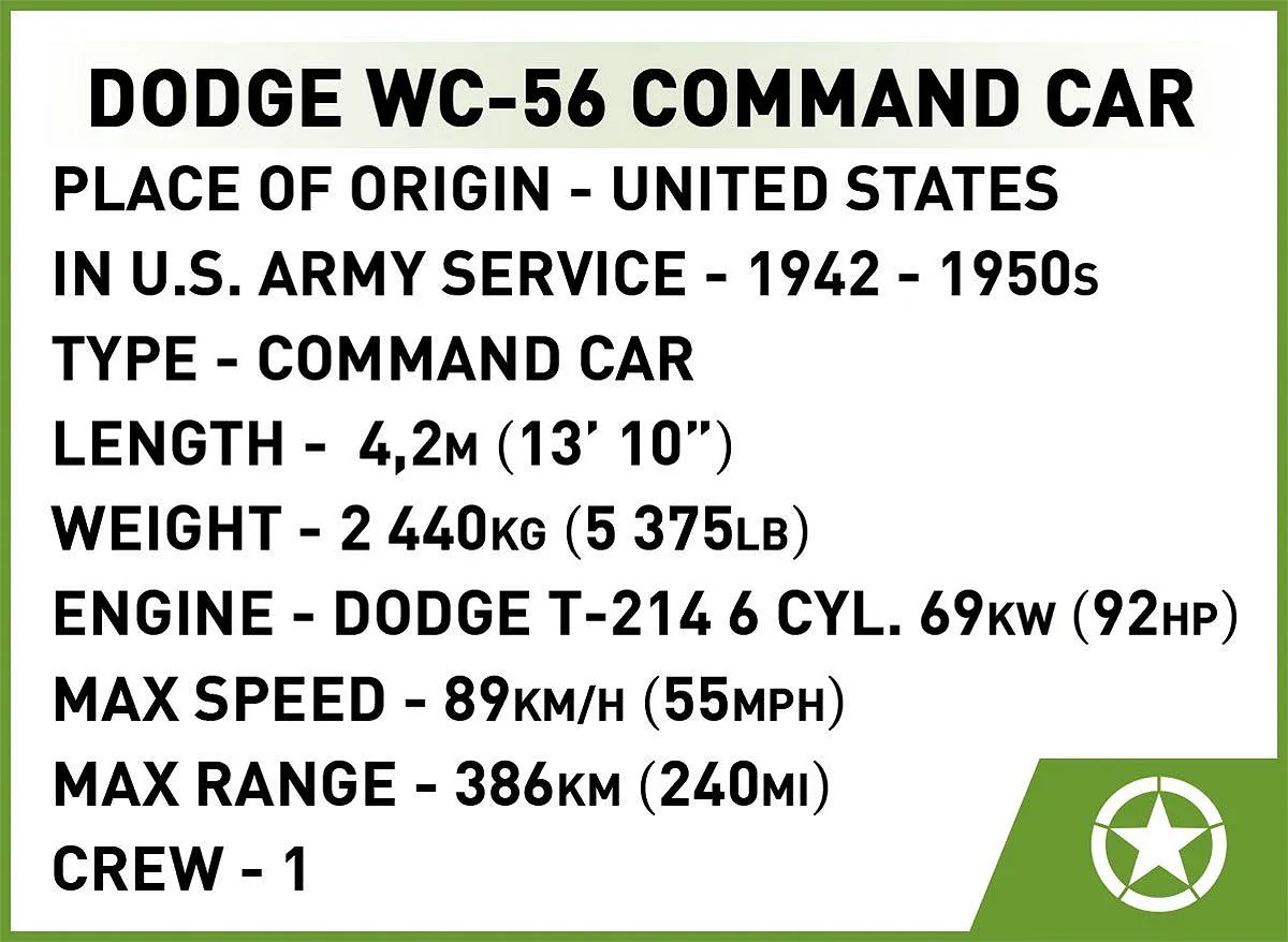 COBI 3111 Dodge WC-56 Command Car