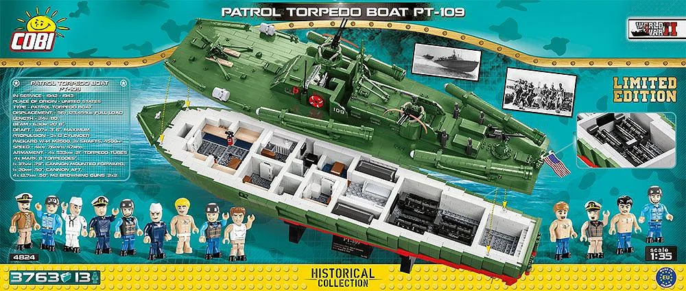 COBI 4824 Patrol Torpedo Boat PT-109 - Limited Edition