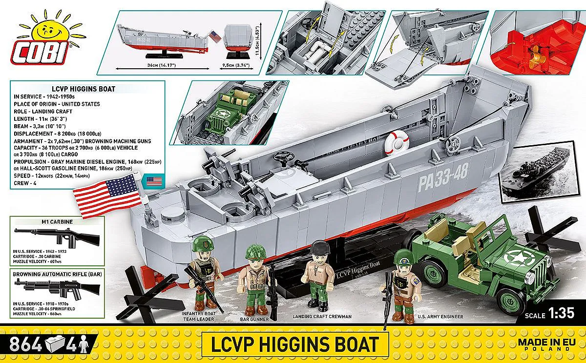 COBI 4848 LCVP Higgins Boat - Limited Edition