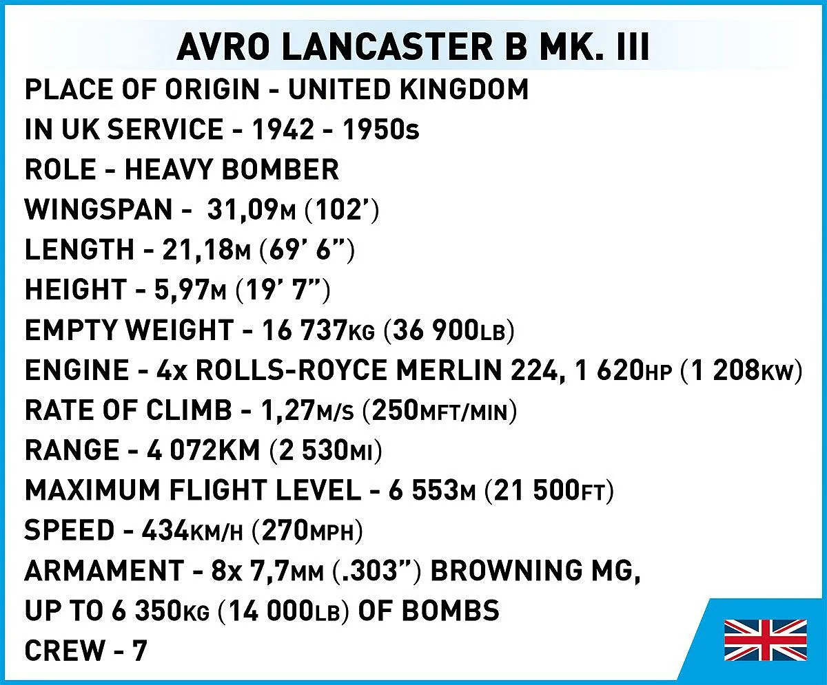 COBI 5759 Avro Lancaster B. III