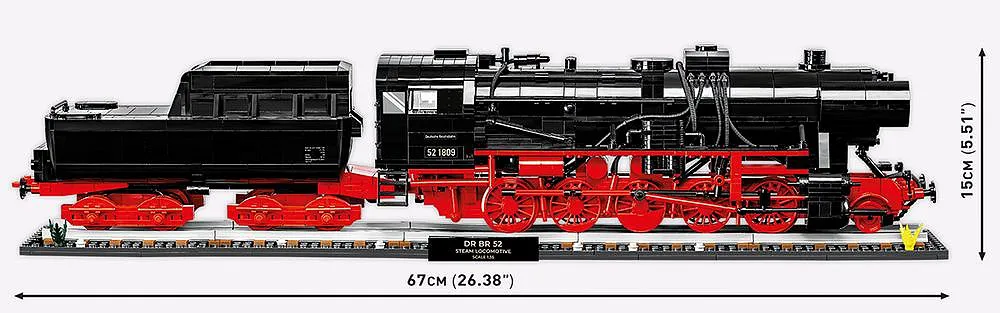 COBI 6280 DR BR 52 Steam Locomotive 2in1 - Executive Edition
